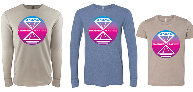 t-shirt winner design on three shirts