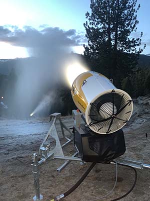 snow gun at diamond peak ski resort